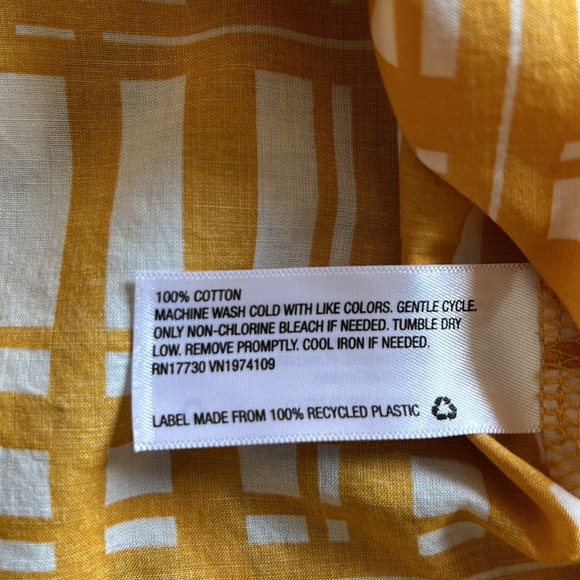 UNIVERSAL THREAD Cotton Yellow Plaid Tie Tank Top szL - Picture 12 of 13